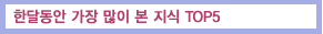 �Ѵ޵��� ���� ���� �� ���� TOP5